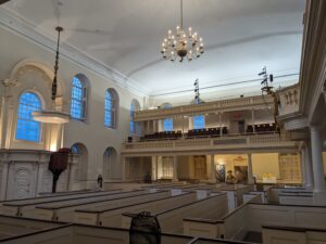 Inside Old South Meeting House