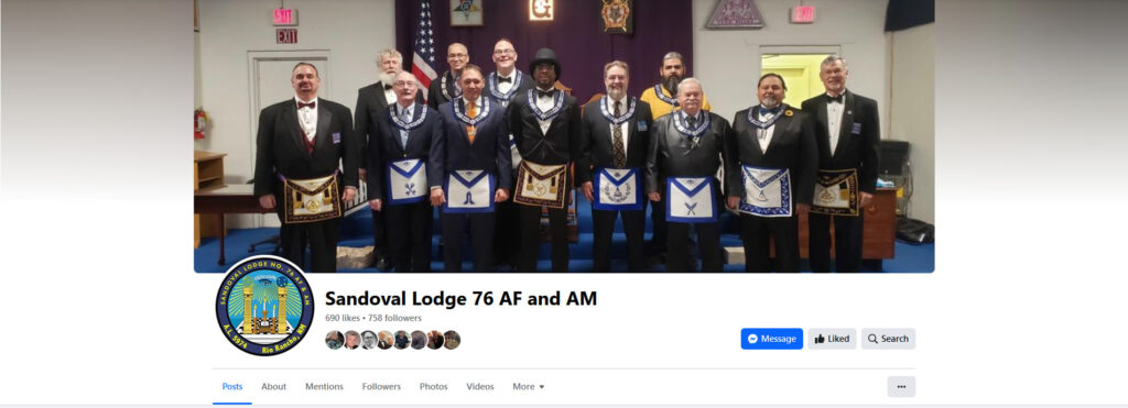 Sandoval Lodge Facebook Page